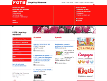 Tablet Screenshot of fgtb-liege.be